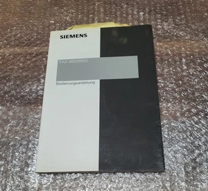 Instrukcja obsługi Siemens Fax 960S / Panasonic UF Instrukcja obsługi Niemiecki 163 strony - Zdjęcie 1 z 4