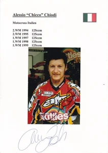 Alessio CHIODI - Italien, Gold WM 1997 Motorradsport, Motocross, Grossformat! - Picture 1 of 1