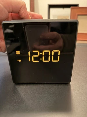 Sony Dream Machine (ICF-C1) Digital Two Alarms Clock Radio Black Cube - Image 1 of 4