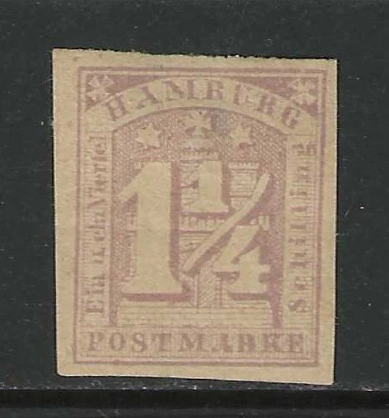 Germany States 1864 HAMBURG  1¼ Schilling issue  mint* $ 141.00 - Image 1 of 1