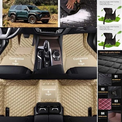 For Toyota 4Runner Car Floor Mats Cargo Liners Custom All Weather Carpets Mats - Imagem 1 de 4