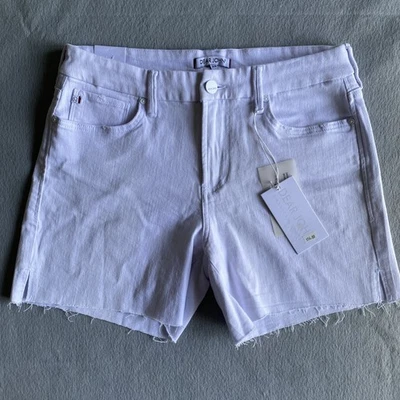 Dear John Shorts White Denim Frayed Hem Women’s Size 29 - Image 1 of 4