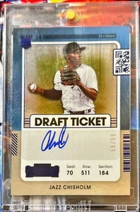 2021 Panini Contenders Draft Tickets Jazz Chisholm Miami Marlns RC Auto /99 #123 - Imagen 1 de 24