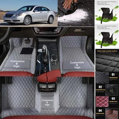 For Chrysler 200 Car Floor Mats Luxury Waterproof Liners Carpets Cargo Custom Foto 1 de 4