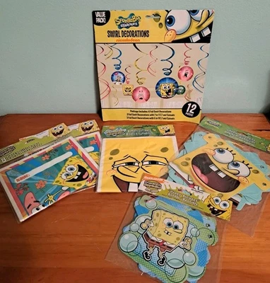 Vintage SpongeBob Squarepants Party Supplies Lot - Image 1 of 4