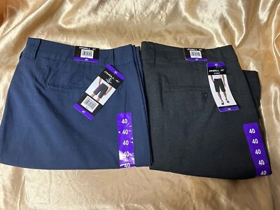 LOTE de 2 pantalones cortos chinos elásticos delanteros planos O'NEILL Drive talla 40 para hombre negros y azul marino Foto 1 de 4