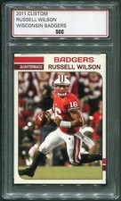 Custom 2011 Russell Wilson University Of Wisconsin Badgers College Football Card
