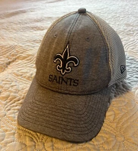 New Orleans Saints NEW ERA Hat Cap Snapback 9Forty Football NFL Team Sport Grey - Picture 1 of 7
