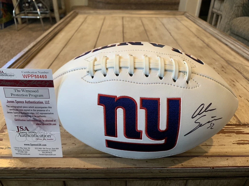 Alec Ogletree Autographed/Signed Football JSA COA New York Giants - Image 1 of 4