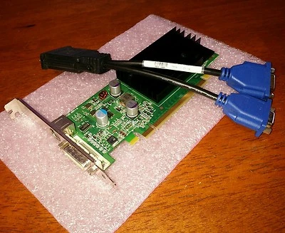 Asus Essentio CM1630 CM1730 CM1740 CM1745 NVIDIA GeForce Dual Monitor Video Card - Image 1 of 3