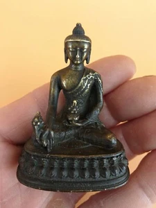 Small Buddha Bronze Statue - Picture 1 of 2