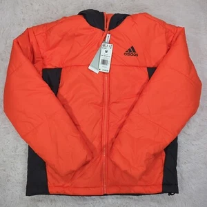 Giacca con cappuccio uomo Adidas 3 righe arancione taglia media HG4885 - Foto 1 di 6