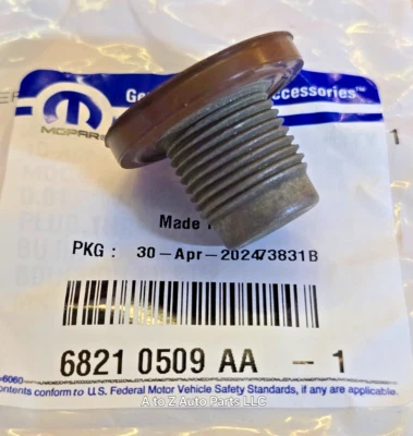 NEW 2013-2025 Dodge Ram 2500-5500 H/Duty 6.7 Cummins DIESEL Oil Drain PLUG, OEM - Изображение 1 из 3