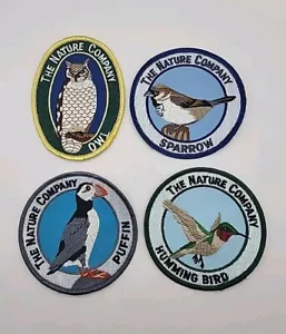 Vintage The Nature Company Bird Patch Embroidered Sew On Wildlife Lot Of 4 Owl + - Picture 1 of 7