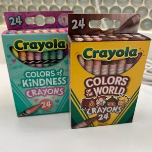 Crayola Crayons 2 Boxes of 24 Colors of Kindness - Picture 1 of 5
