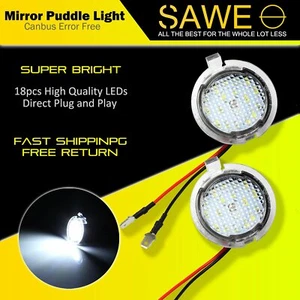LED Side Mirror Puddle Light Kit For Ford F-150 Explorer Expedition Edge Fusion - Picture 1 of 5