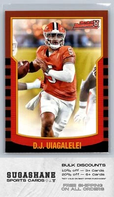 2021 Bowman U 2KB-2 D.J. Uiagalelei   Clemson  Football Card - Image 1 of 2