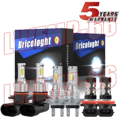 Faro LED haz alto bajo + bombillas antiniebla para Mitsubishi Outlander 2014-2020 Foto 1 de 4