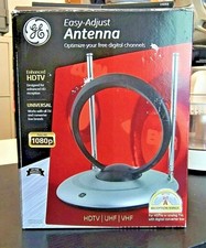 GE 14068 Easy Adjust Indoor TV Antenna Loop and Rabbit Ears