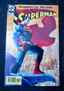 SUPERMAN #204 - Jim Lee Art & Iconic Cover (DC 2004) Unread Strong 9.4 NM - Picture 1 of 5