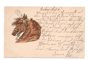 CPA . Pferdeportrait Relief - Bild 1 von 2