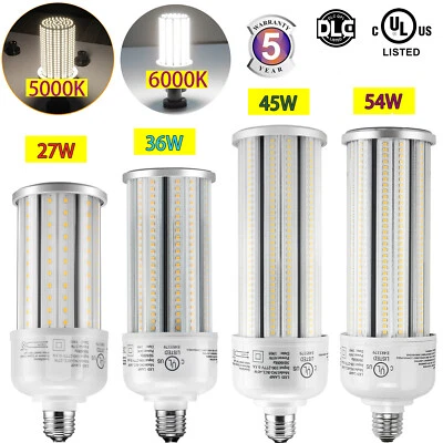 LED Corn Light 27W 36W 45W 54W Home Use E26 Medium Base Super Bright UL DLC LIST - Image 1 of 4