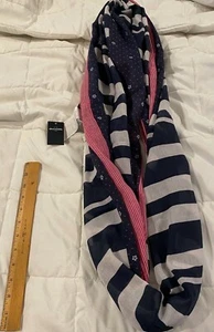 Abercrombie Kids Girl Polyester Light Weight Scarf Multicolor One Size New w/Tag - Picture 1 of 4