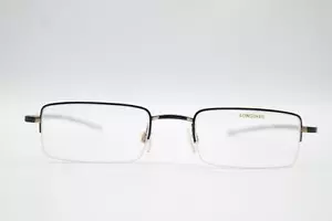 Vintage Longines 4379 Schwarz Gold Halbrand Brille Brillengestell eyeglasses NOS - Picture 1 of 6