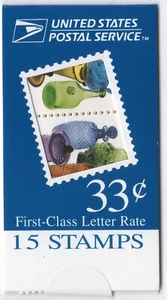 Scott #BK277 American Glass (3328a) ATM Booklet of 15 Stamps - MNH - Picture 1 of 2