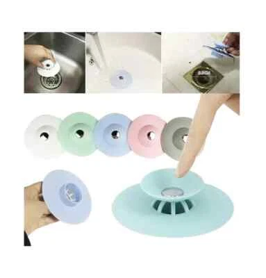Silicone Sink Plug Water Drainer Strainer Stopper Kitchen Bathroom Basin