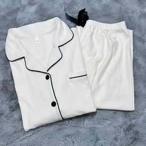 Women Pajama 2PCs Set Soft Long Sleeve Pajamas & Long Pants - Picture 1 of 1