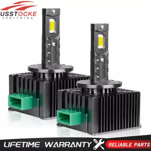 2PCS D3S D3R LED Headlight Bulbs 180W 6000K Super White HID Xenon Conversion Kit - Picture 1 of 9