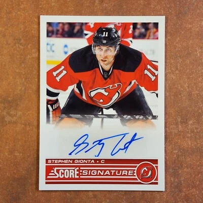 3-01-11 mx PWE . 2013-14 score signature auto autograph #ss-sg stephen gionta - Image 1 of 2