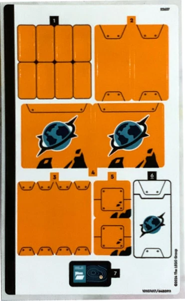 LEGO STICKER SHEET ONLY JUNGLE EXPLORER HELICOPTER 60437 from set New - Image 1 of 1