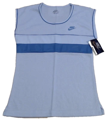 Camisa Nike De Colección Años 80 Para Mujer M Sin Mangas Nueva Con Etiquetas Ice Copen Azul Foto 1 de 4