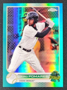 Jairo Pomares 2022 Topps Pro Debut Chrome Aqua Refractor 53/75 #PDC-134 GIANTS