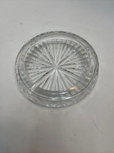 Cenicero de cristal Waterford vintage redondo de 7" - Imagen 1 de 18