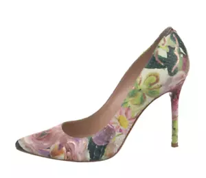 Stuart Weitzman AUTHENTISCHER $ 399 Damen-Pump Blumenmuster Python Leder Größe 7 - Bild 1 von 10