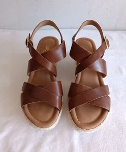 *Gabor* Sandalen, Riemchensandalen, Keilabsatz, Gr.39, braun, Comfort - Bild 1 von 9