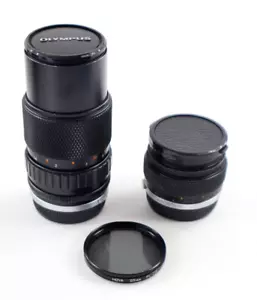 OLYMPUS MC Auto Macro 50mm f/3.5 & Olympus MC Auto Zoom 75-150mm f/4 Lens (2) - Picture 1 of 18