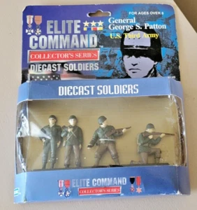 Set of 4 Diecast Soldiers Elite Command US 3rd Army General George S Patton Mint - Picture 1 of 13