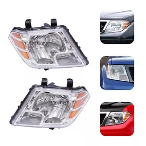 Pair Halogen Headlight Left & Right For Nissan Frontier Pickup Truck 2009-2018 - Bild 1 von 13