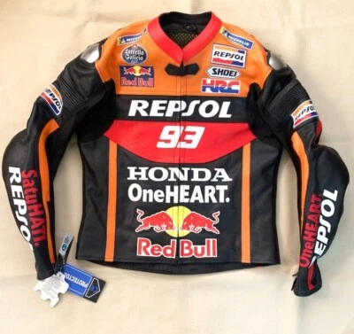 motorbike leather racing jacket - Image 1 of 3