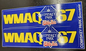 WMAQ Comiskey Park Chicago White Sox Car Bumper Sticker Souvenir - Picture 1 of 5