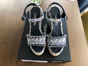 chanel pearl sandals 2019