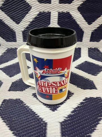 Vintage 2000 Atlanta Braves MLB All Star Game Souvenir 22 Oz Insulated Mug Cover