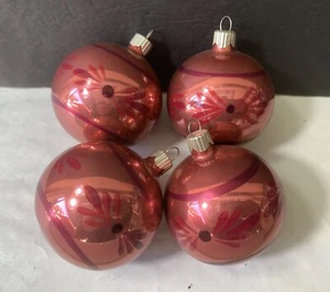 Martha Stewart Glass Stencil Ball Christmas Ornaments - Picture 1 of 5