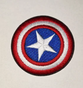 3 Zoll CAPTAIN AMERICA Schild Logo bestickt aufbügeln Patches - Bild 1 von 1