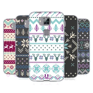 HEAD CASE DESIGNS FAIR ISLE SOFT GEL CASE & WALLPAPER FOR HUAWEI PHONES 2 - Picture 1 of 15