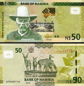 Namibia 50 Dollars 2019, UNC, P-13 - Picture 1 of 3